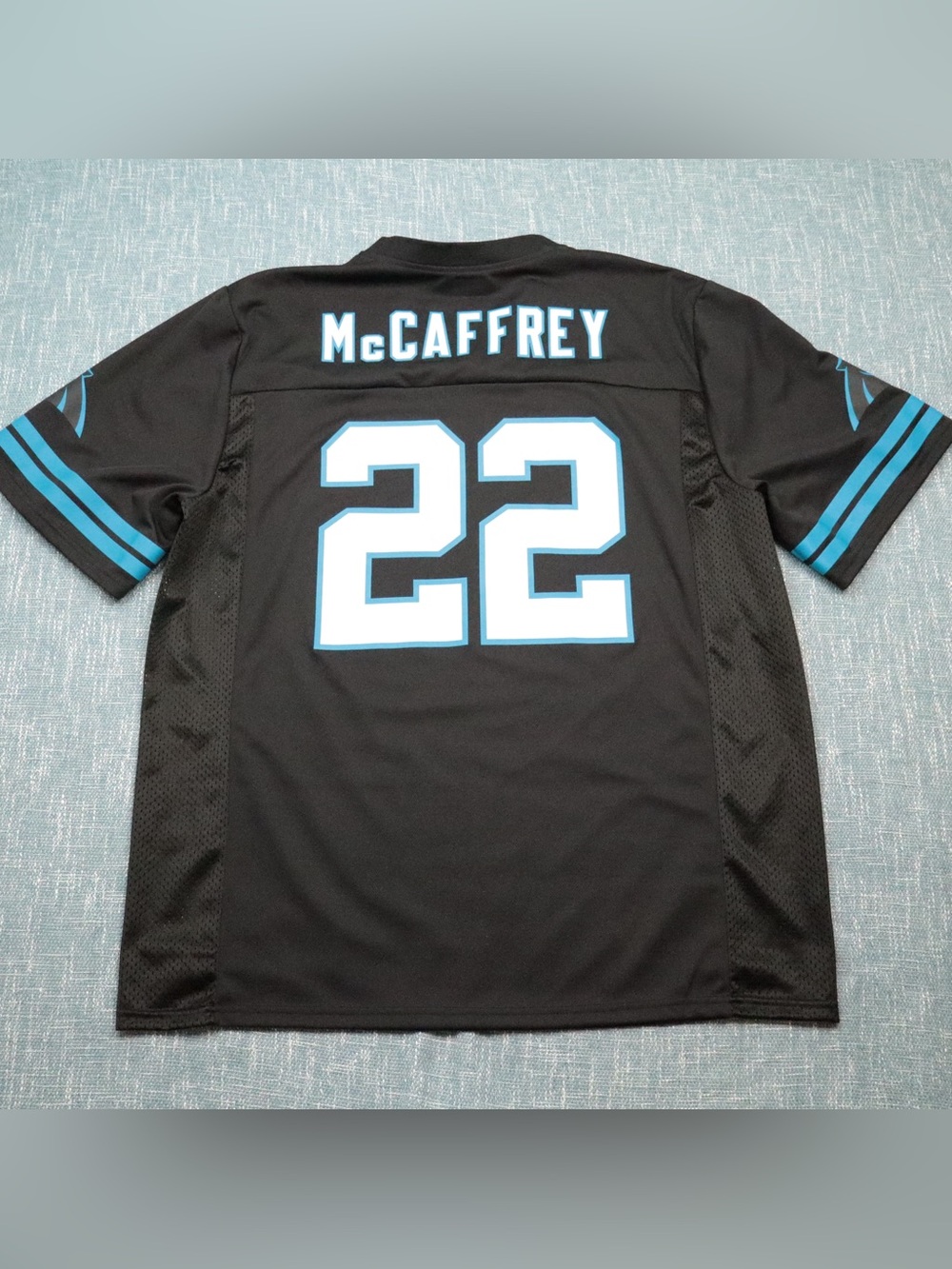 NFL Team Apparel NFL Carolina Panthers Christian McCaffrey #22 Jersey Black XL - Picture 7 of 11
